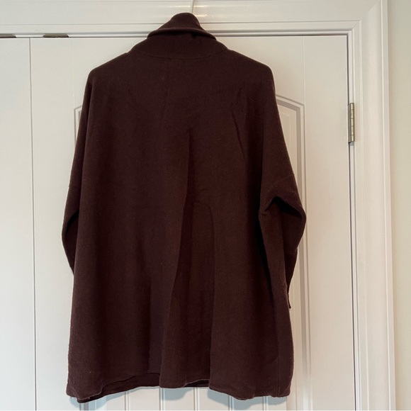 Garnet Hill Rich Burgundy Turtleneck Sweater - Picture 2 of 5